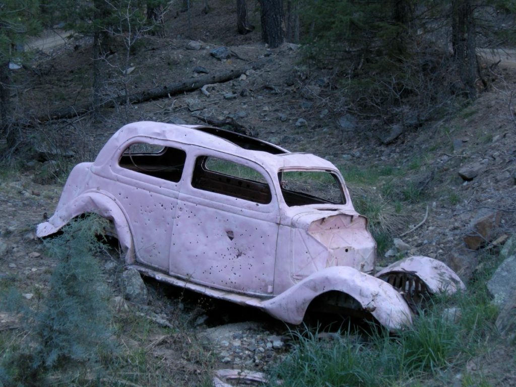 This is the oldest photo that I personally have of The Pink Car. It was taken on May 2, 2010. 