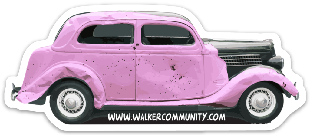 The Pink Car Sticker