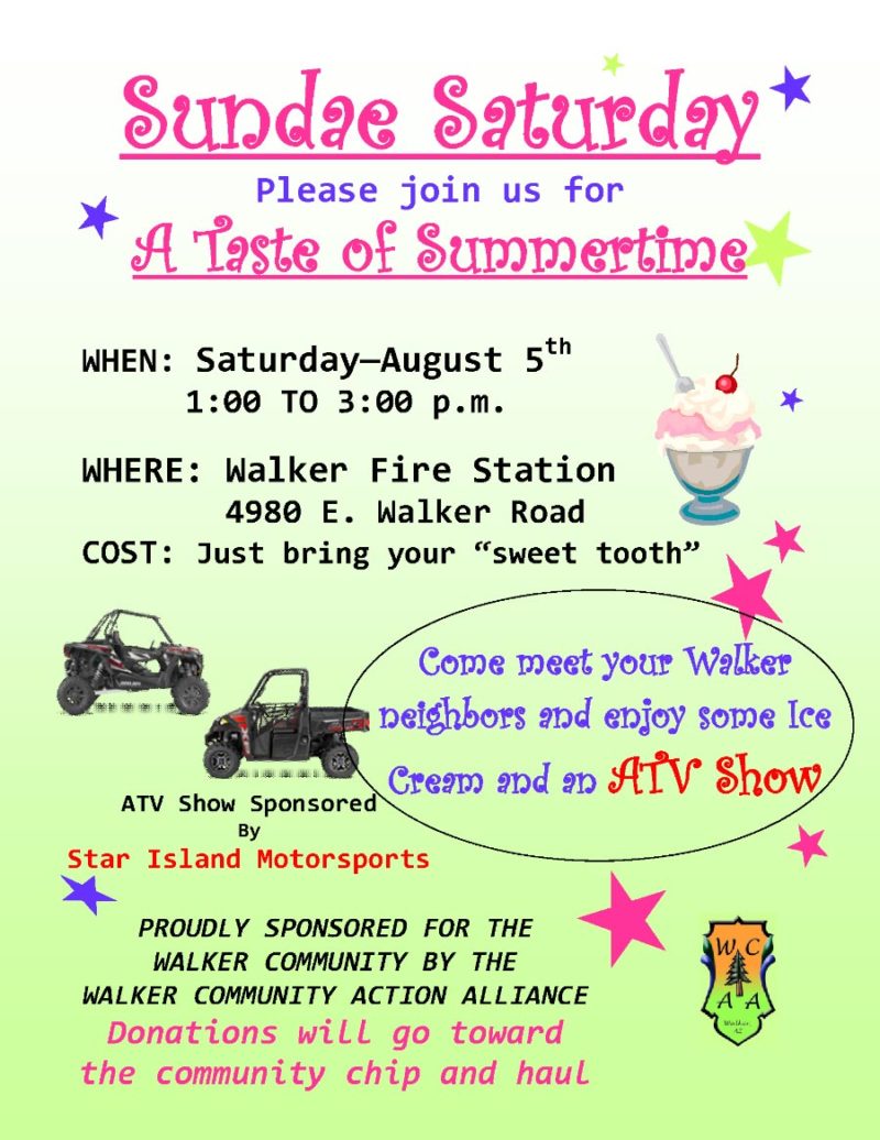 Sundae Saturday Sundae Saturday - ATV Show - Donate Jackets - Saturday, Aug. 5th ...